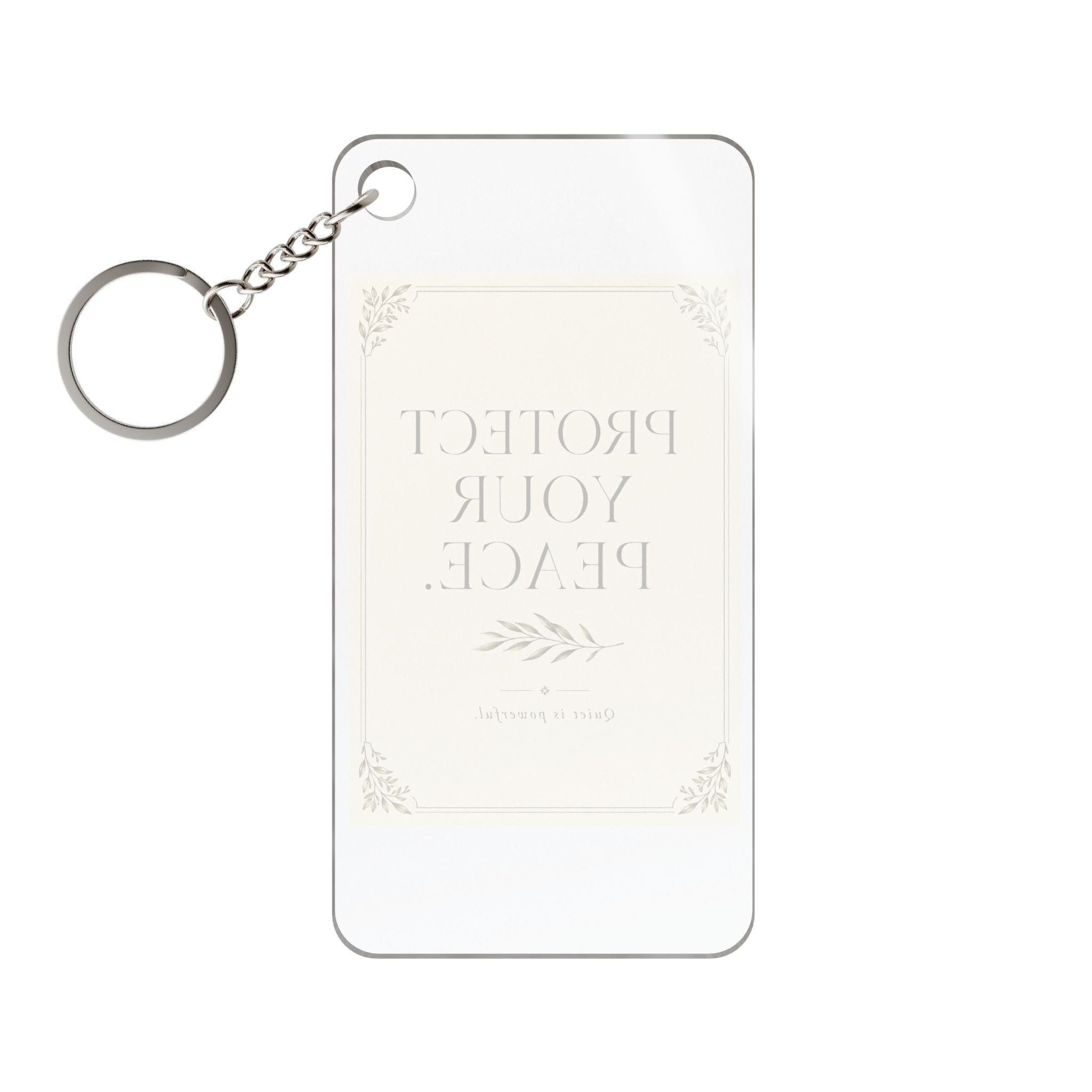 Single-Sided Printed Keychain Charm