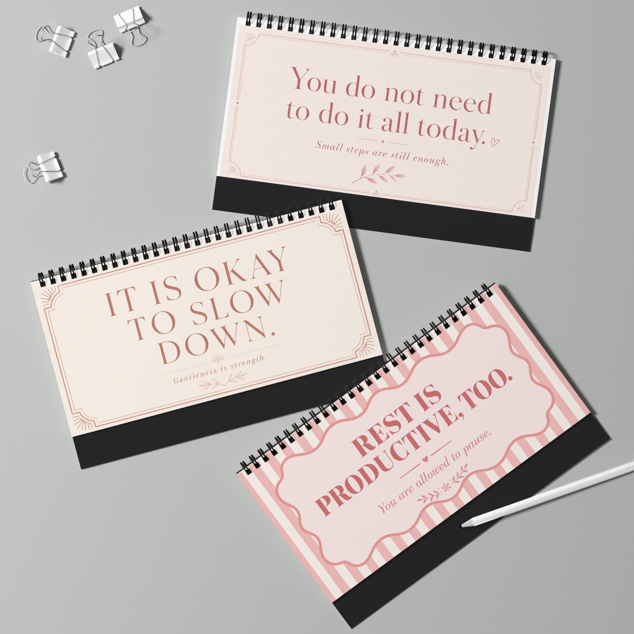 Gentle Pick-Me-Ups Desk Calendar — Encouraging Daily Motivational Quotes
