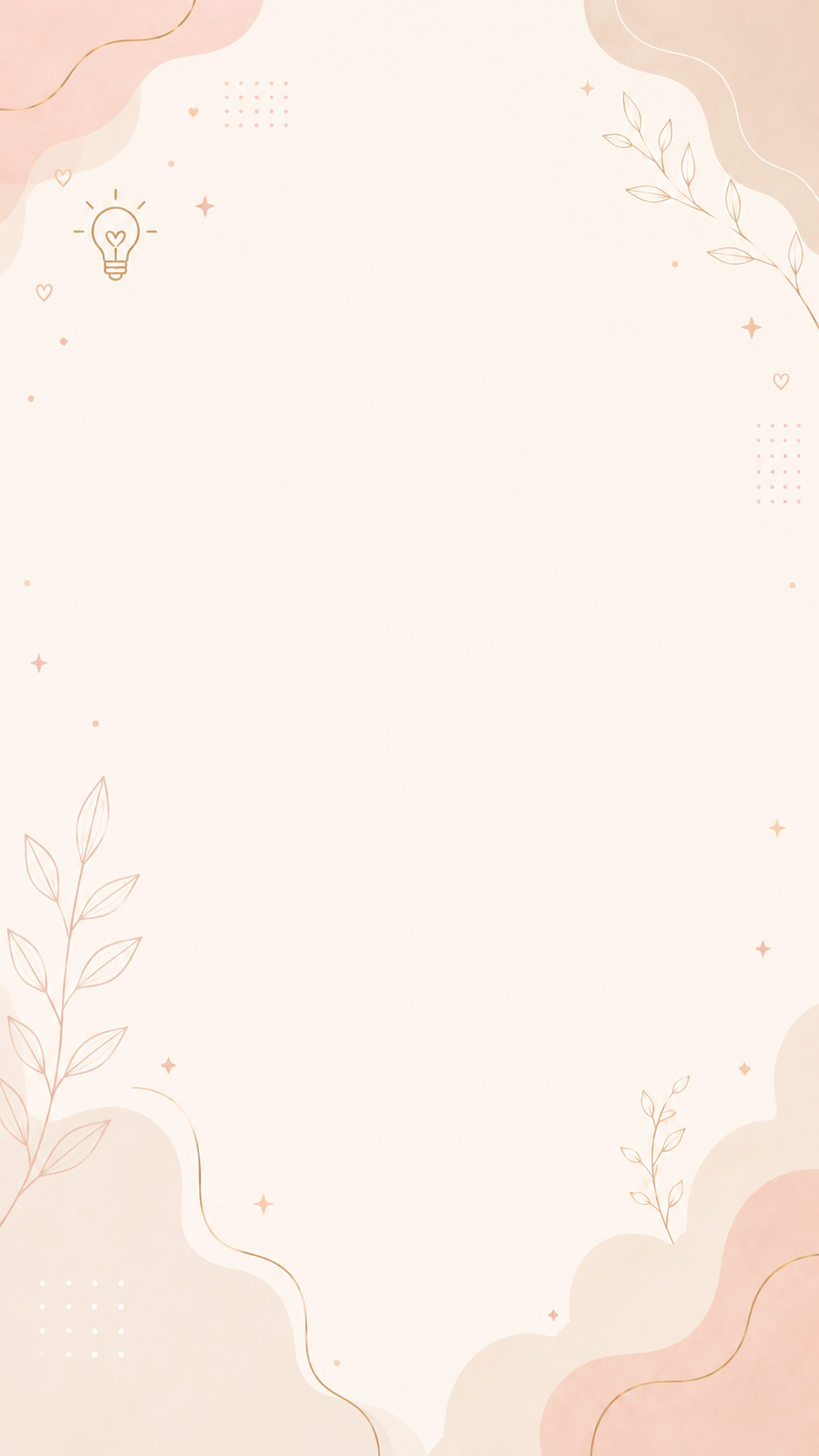 Minimalist design with soft pink and beige colors on a light background